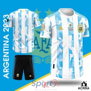 Bộ quần áo bóng đá độI tuyển quốc gia argentina trắng xanh